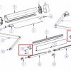 Thule LH+RH Führungsschienen-Endplattenbaugruppe 5102 Anthrazit